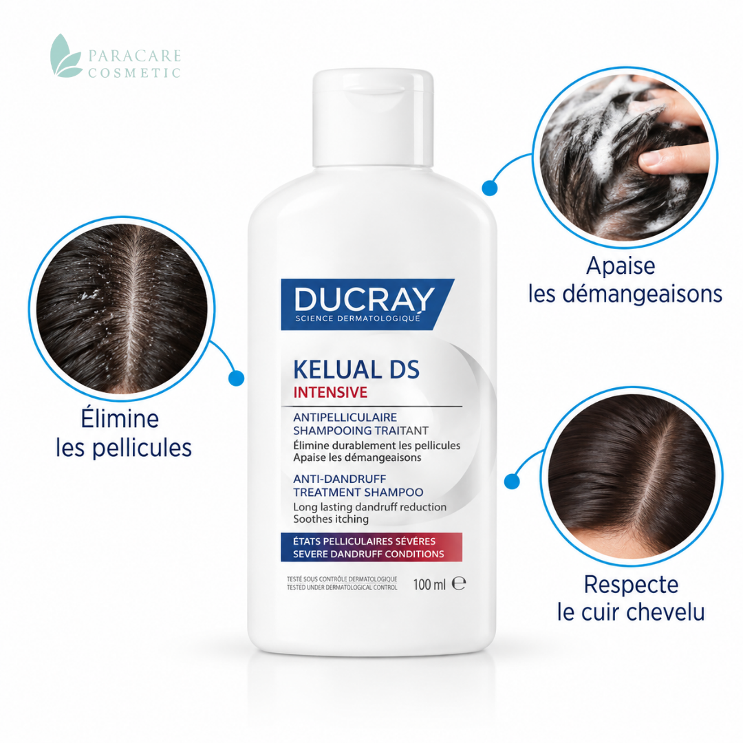 Ducray Kelual DS Intensive Shampooing Traitant Anti-pelliculaire Anti-Récidive – 100 ml