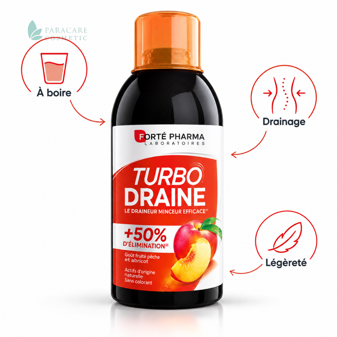 Forté Pharma Turbo Draine Minceur Peche – 500 ml
