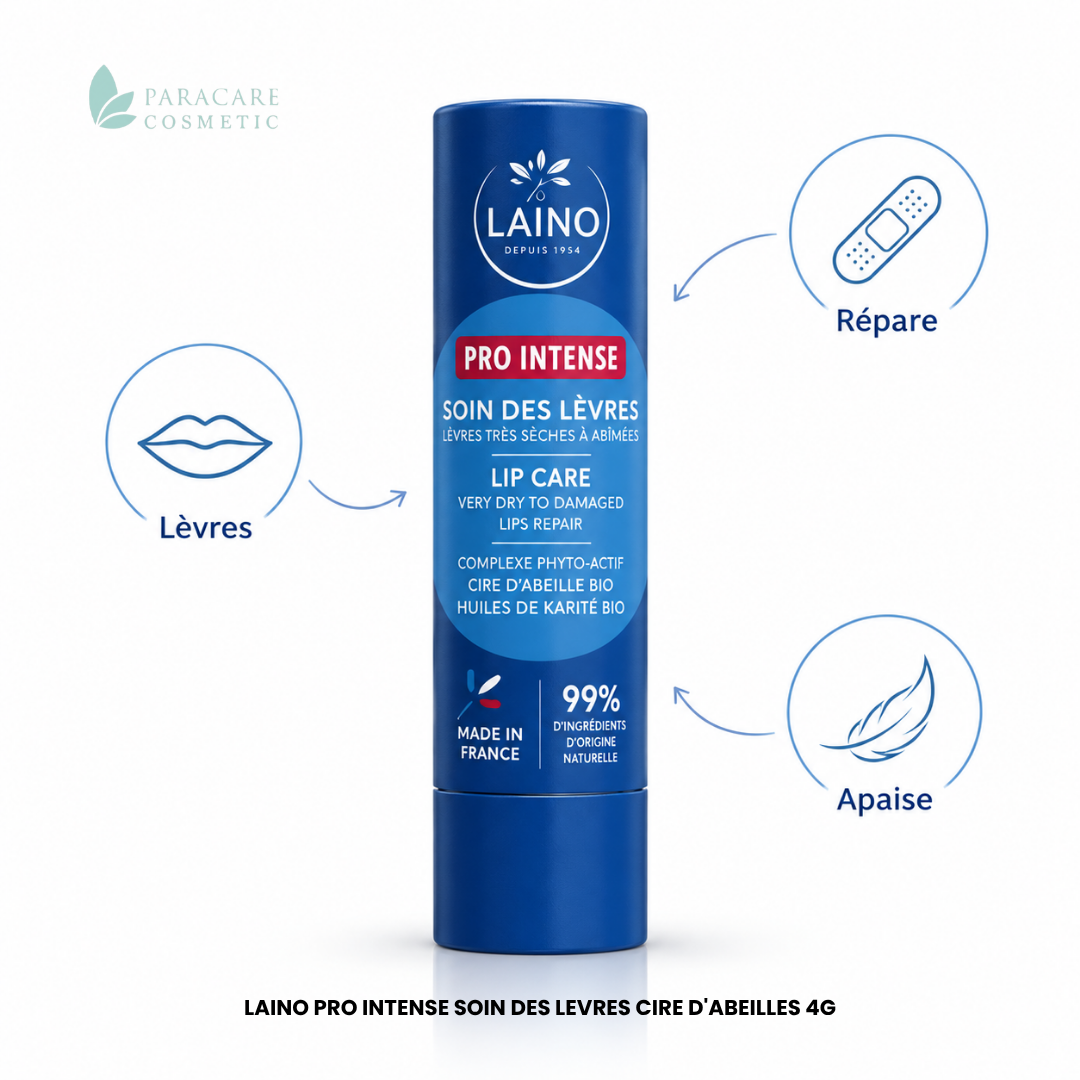 Laino Pro Intense Soin des Levres Cire d'Abeilles – 4 g