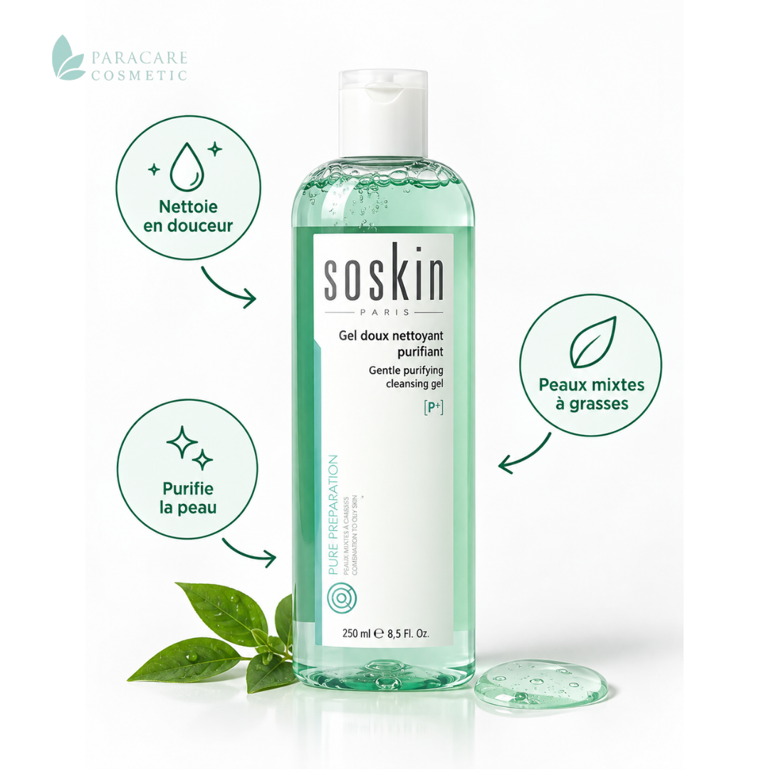Soskin Gel Doux Nettoyant Purifiant – 250 ml