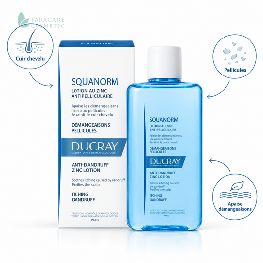 Ducray Squanorm Lotion Anti-pelliculaire au Zinc Demangeaisons – 200 ml