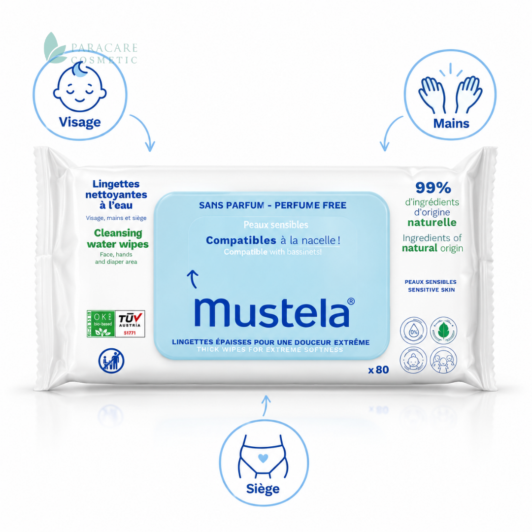 Mustela Lingettes Change Nettoyantes B60