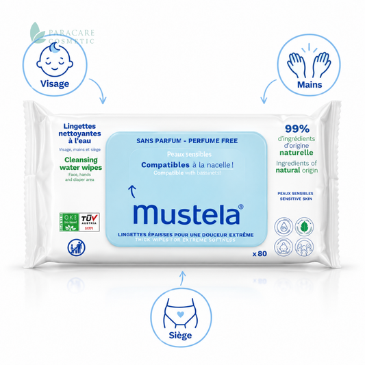 Mustela Lingettes Change Nettoyantes B60